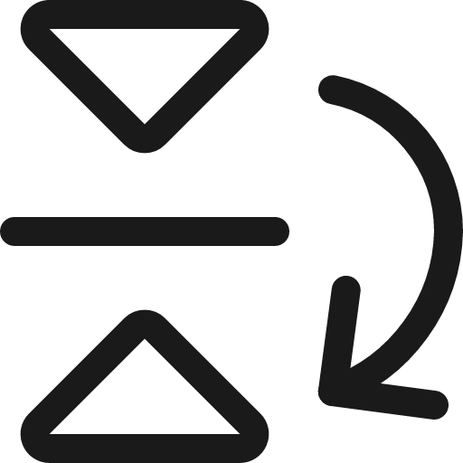 Reflect down icon, line style, from Ultimate free icons