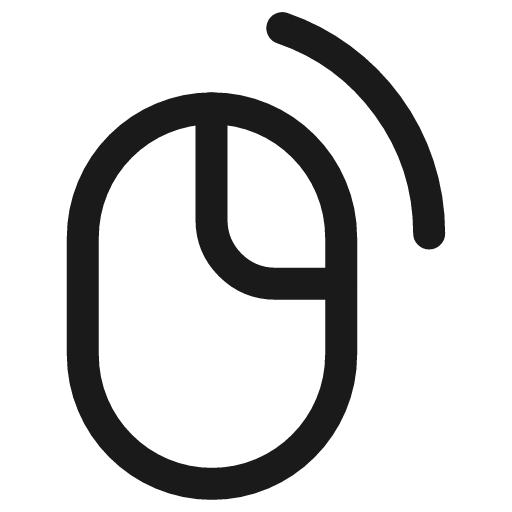 Right click mouse icon, line style, from Ultimate free icons