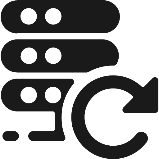 Server refresh 1 bold icon, bold style, from Ultimate free icons