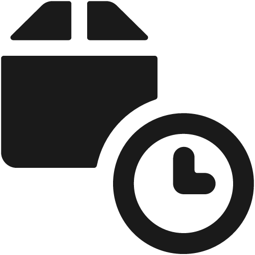 Shipment clock bold icon, bold style, from Ultimate free icons