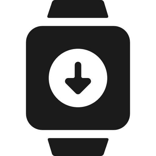 Smart watch square download bold icon, bold style, from Ultimate free icons