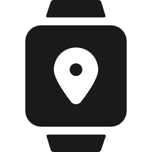 Smart watch square location bold icon, bold style, from Ultimate free icons