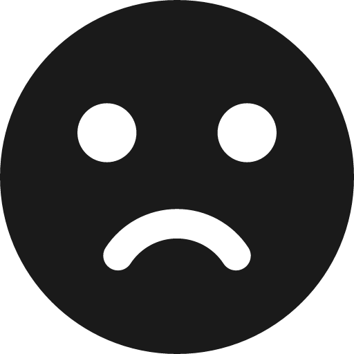Smiley sad 1 bold icon, bold style, from Ultimate free icons