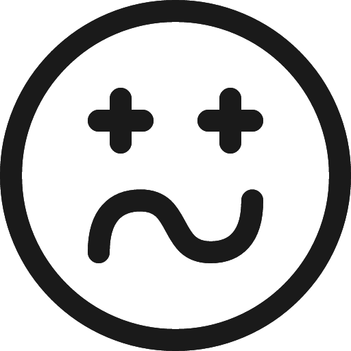 Smiley wrong icon, line style, from Ultimate free icons