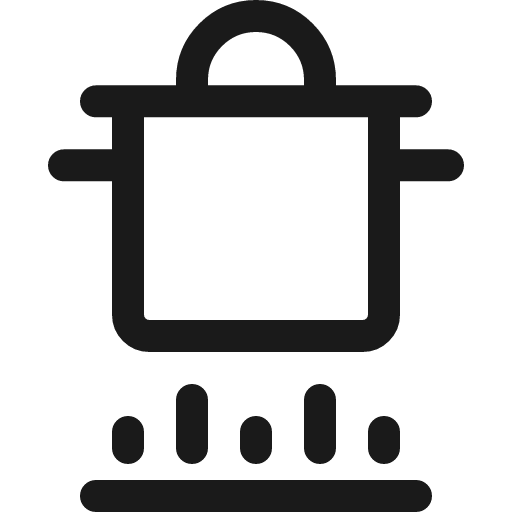 Stove induction pot icon, line style, from Ultimate free icons