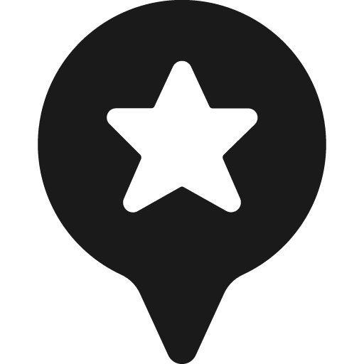 Style one pin star bold icon, bold style, from Ultimate free icons
