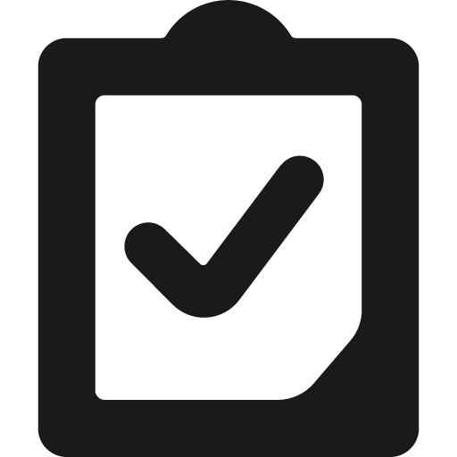 Task list approve bold icon, bold style, from Ultimate free icons