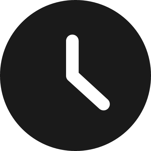 Time clock circle bold icon, bold style, from Ultimate free icons