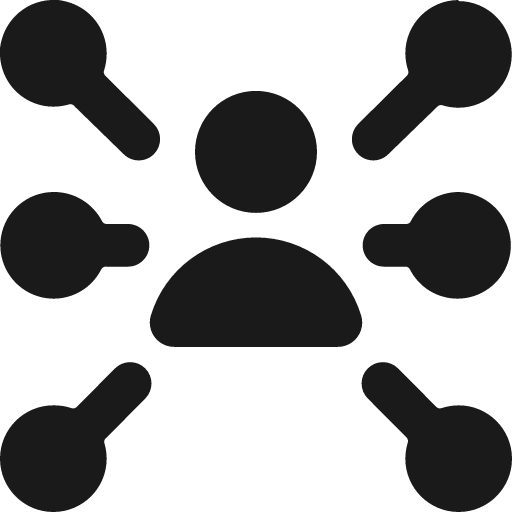 User network bold icon, bold style, from Ultimate free icons