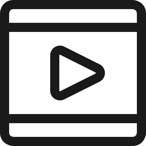 Video player movie icon, line style, from Ultimate free icons