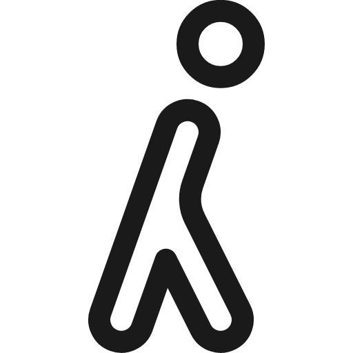 Walking 1 icon, line style, from Ultimate free icons