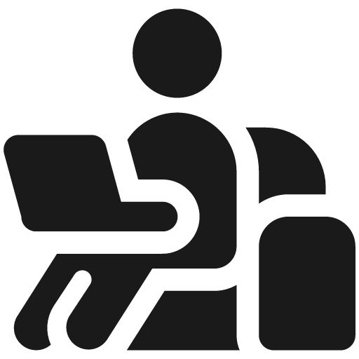Work from home user sofa bold icon, bold style, from Ultimate free icons