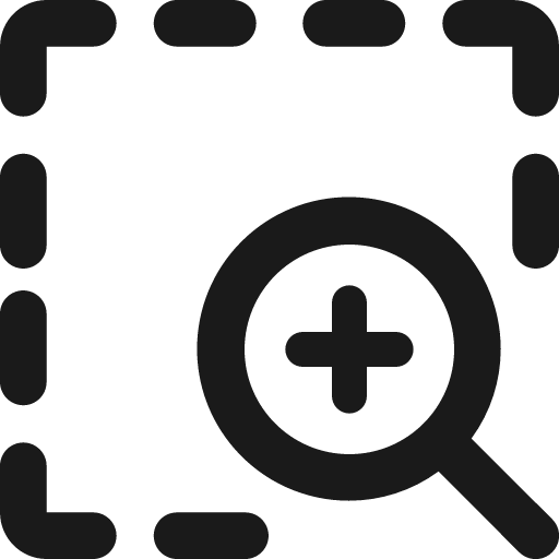 Zoom in page bold icon, bold style, from Ultimate free icons
