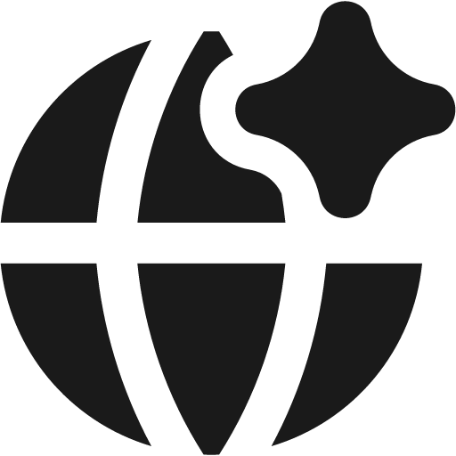 Ai network spark solid icon, filled style, from Streamline