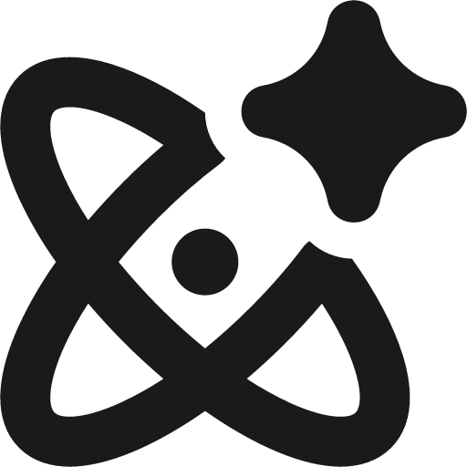 Ai science spark solid icon, filled style, from Streamline