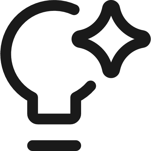 Ai technology spark icon, line style, from Streamline
