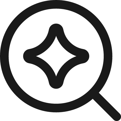 Ai upscale spark icon, line style, from Streamline