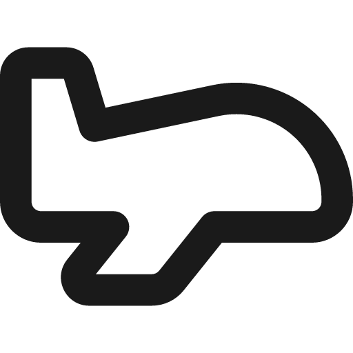 Airplane remix icon, solid style, from Streamline