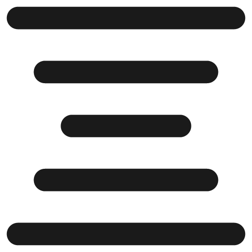 Align center remix icon, solid style, from Streamline