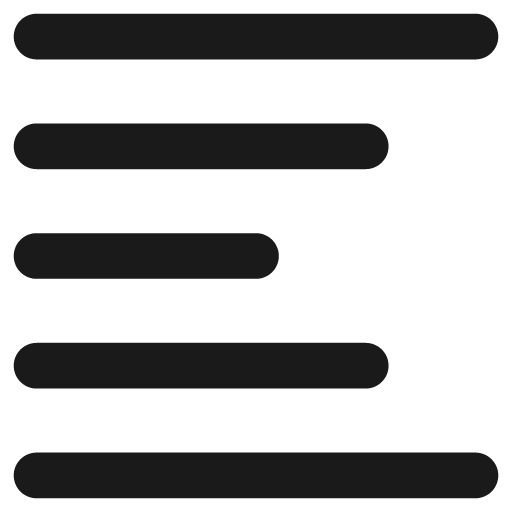 Align left 1 remix icon, solid style, from Streamline