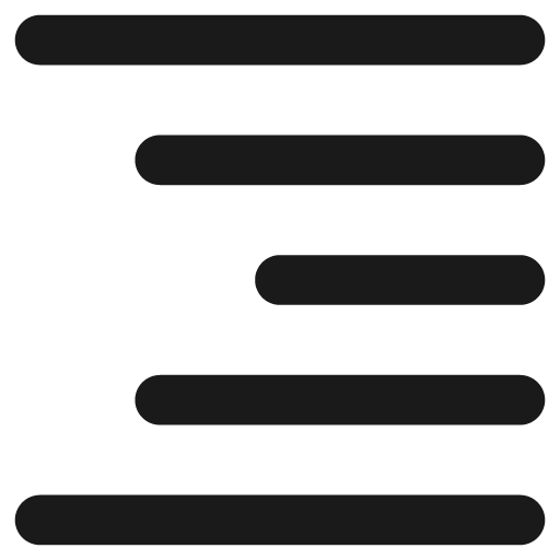 Align right 1 remix icon, solid style, from Streamline