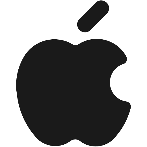 Apple solid icon, filled style, from Streamline