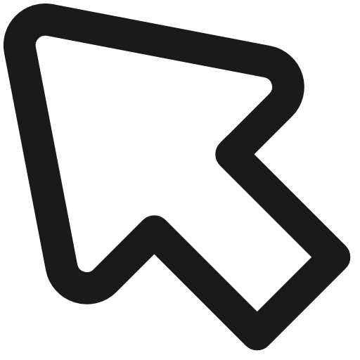 Arrow cursor 1 remix icon, line style, from Streamline