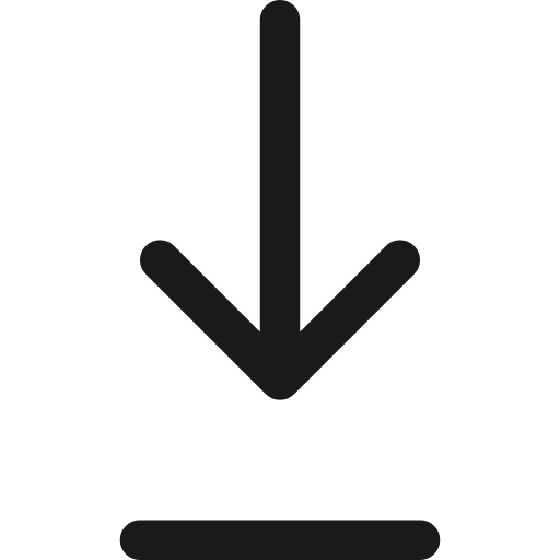 Arrow down 2 icon, line style, from Streamline