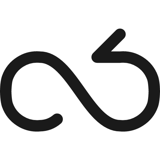 Arrow infinite loop icon, line style, from Streamline