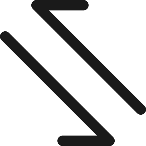 Arrow transfer diagonal 2 icon, line style, from Streamline