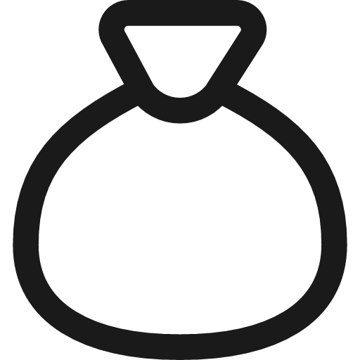 Bag icon, line style, from Streamline