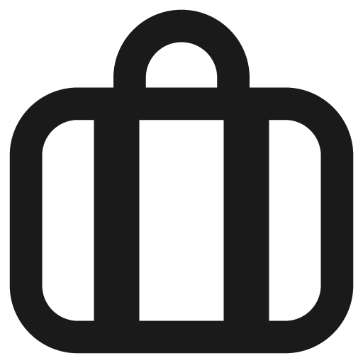 Baggage remix icon, solid style, from Streamline