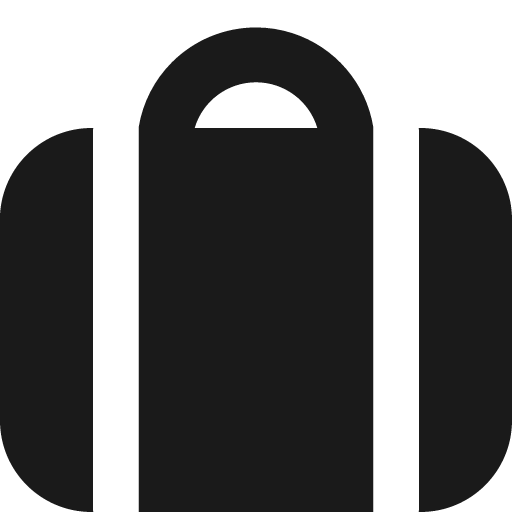 Baggage solid icon, filled style, from Streamline