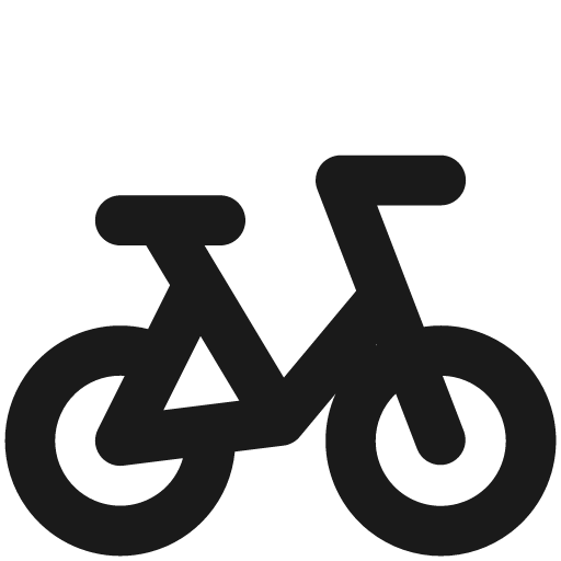 Bicycle bike solid icon, filled style, from Streamline