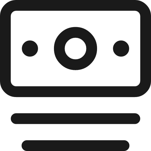 Bill 1 icon, line style, from Streamline