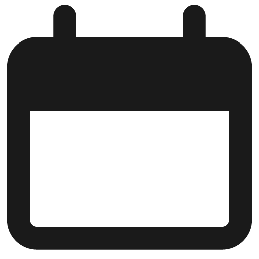 Blank calendar remix icon, solid style, from Streamline