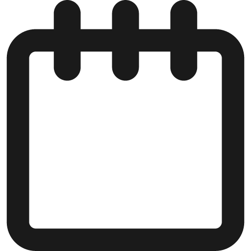 Blank notepad remix icon, solid style, from Streamline