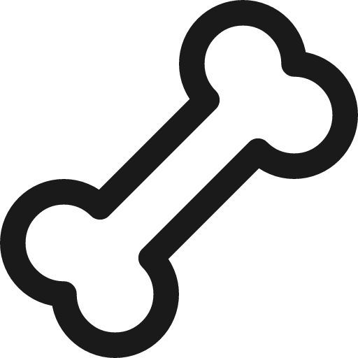 Bone icon, line style, from Streamline