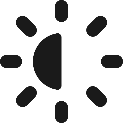 Brightness 2 solid icon, filled style, from Streamline