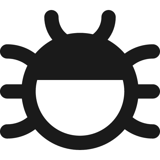 Bug remix icon, solid style, from Streamline