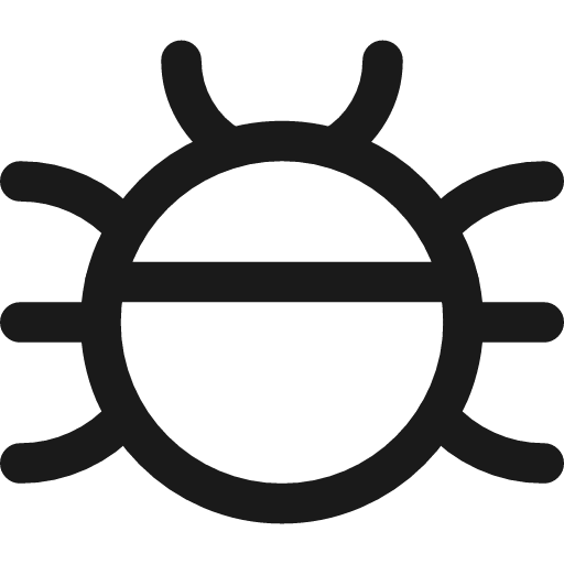 Bug icon, line style, from Streamline