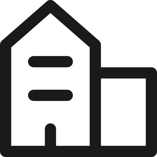 Building 2 icon, line style, from Streamline