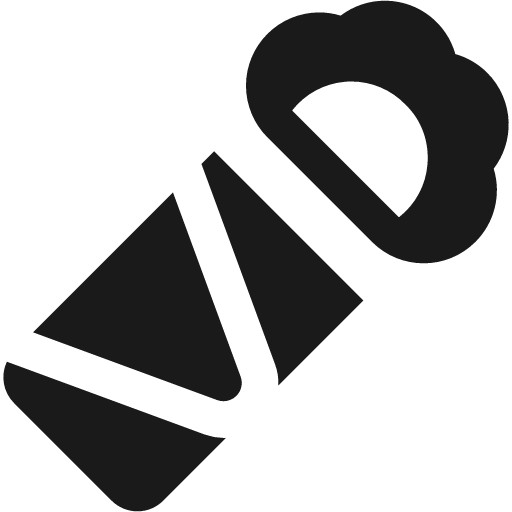 Burrito fastfood solid icon, filled style, from Streamline