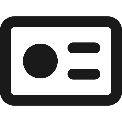 Business card remix icon, solid style, from Streamline