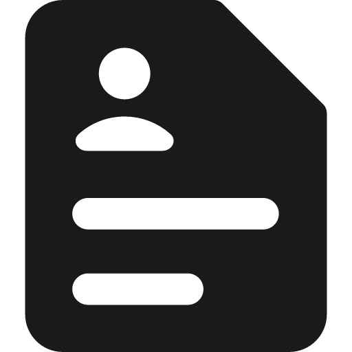 Business user curriculum solid icon, filled style, from Streamline