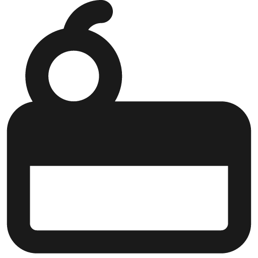 Cake slice remix icon, solid style, from Streamline