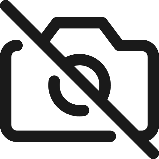Camera disabled icon, line style, from Streamline