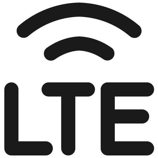 Cellular network lte solid icon, filled style, from Streamline