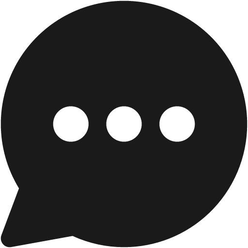 Chat bubble typing oval solid icon, filled style, from Streamline