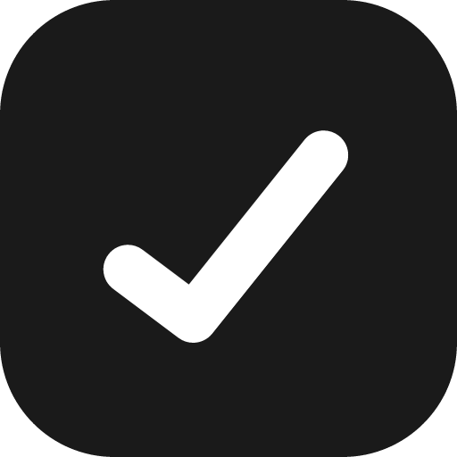 Check square solid icon, filled style, from Streamline